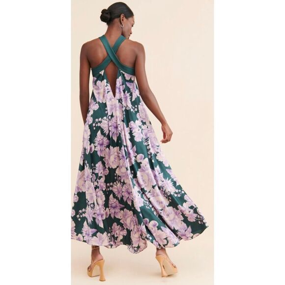 New Especia Arabella Printed Maxi Dress Size M newb - Picture 4 of 10